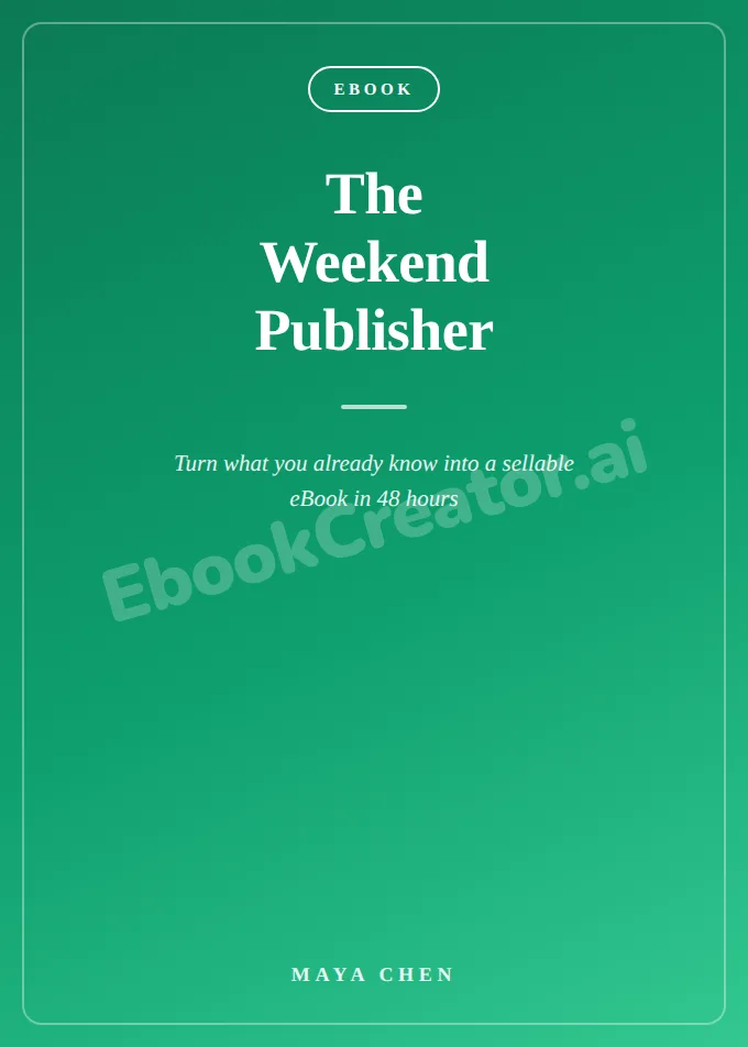 The Weekend Publisher — page 1 of 6